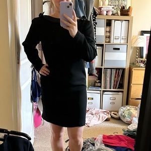 90s black tie andrea jovine dress